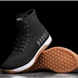 NOBULL HIGH-TOP BLACK WHITE GUM TRAINER (WOMEN'S)